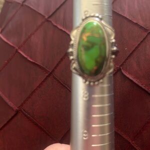 Nwt mojave green turquoise solitaire ring